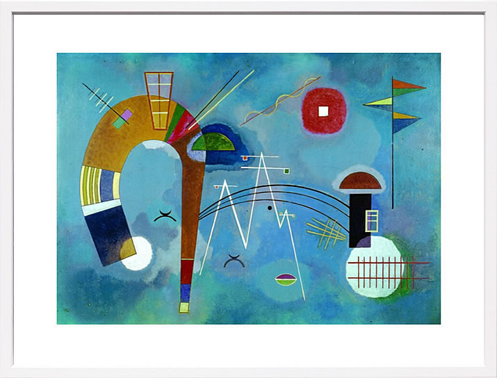 【ライセンスプリント】ワシリー カンディンスキー ポスター モダン アート 絵画 絵 複製画 版画 作品 リトグラフ シルクスクリーン アートパネル アートポスター インテリア フレーム付き 抽象画 壁掛け 北欧 おしゃれワシリー・カンディンスキー Round and Pointed