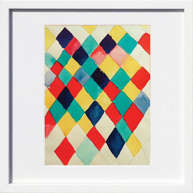 【ライセンスプリント】ワシリー カンディンスキー ポスター モダン アート 絵画 絵 複製画 版画 作品 リトグラフ シルクスクリーン アートパネル アートポスター インテリア フレーム付き 抽象画 壁掛け 北欧 おしゃれワシリー・カンディンスキー Colour Study Diamond