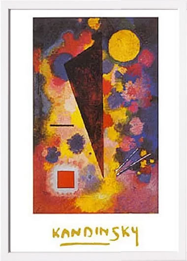 【ライセンスプリント】ワシリー カンディンスキー ポスター モダン アート 絵画 絵 複製画 版画 作品 リトグラフ シルクスクリーン アートパネル アートポスター インテリア フレーム付き 抽象画 壁掛け 北欧 おしゃれワシリー・カンディンスキー Resonance Multicolor