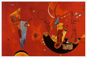【ライセンスプリント】ワシリー カンディンスキー ポスター モダン アート 絵画 絵 複製画 版画 作品 リトグラフ シルクスクリーン アートパネル アートポスター インテリア フレーム付き 抽象画 壁掛け 北欧 おしゃれワシリー・カンディンスキー Mit und Gegen