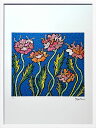 草間彌生 yayoi kusama 絵画 絵 ポスター 複製画 版画 作品 リトグラフ シルクスクリーン アートパネル アートポスター コンテンポラリー アート インテリア フレーム付き 抽象画 壁掛け 北欧 おしゃれ草間 彌生 Flowers
