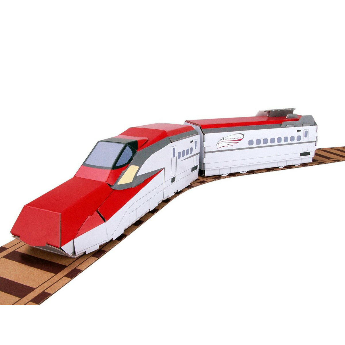 【お買い物マラソン限定ポイント2倍】 hacomo ハコモ ハッピーレール こまち 新幹線 電車 ペーパークラフト クラフト 段ボール工作キット 段ボール 工作 ダンボール工作 工作キット 工作 キット ダンボール こうさく 模型 夏工作 自由研究 キット