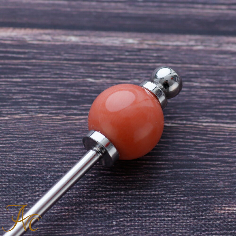 ≪1年保証付き≫ 桃珊瑚12ミリ玉かんざし 一本 3月 誕生石 珊瑚 和装 結婚式 フォーマル 着物 還暦祝 赤 結婚 35周年 プレゼント 本珊瑚 サンゴ さ...