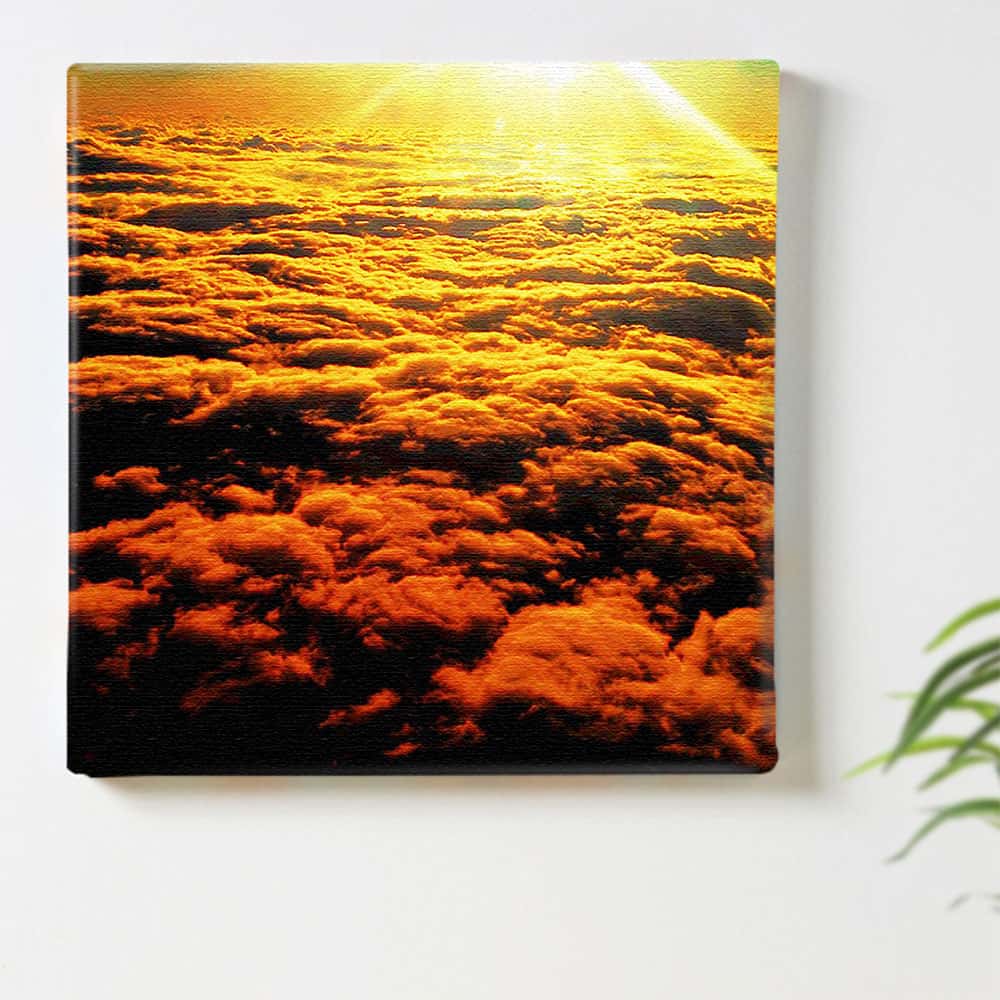 空 太陽 自然のインテリア用ファブリックパネル ファブリック パネル ポスター ボード 壁掛け アート 絵 おしゃれ インテリア 玄関 30cm×30cm Mサイズ 【返金保証】