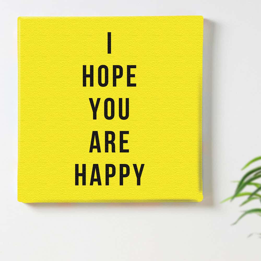 タイポグラフィ シンプル イエローのインテリア用アートパネル ファブリック パネル ポスター ボード 壁掛け アート 絵 おしゃれ インテリア 玄関 30cm×30cm Mサイズ 【返金保証】のサムネイル