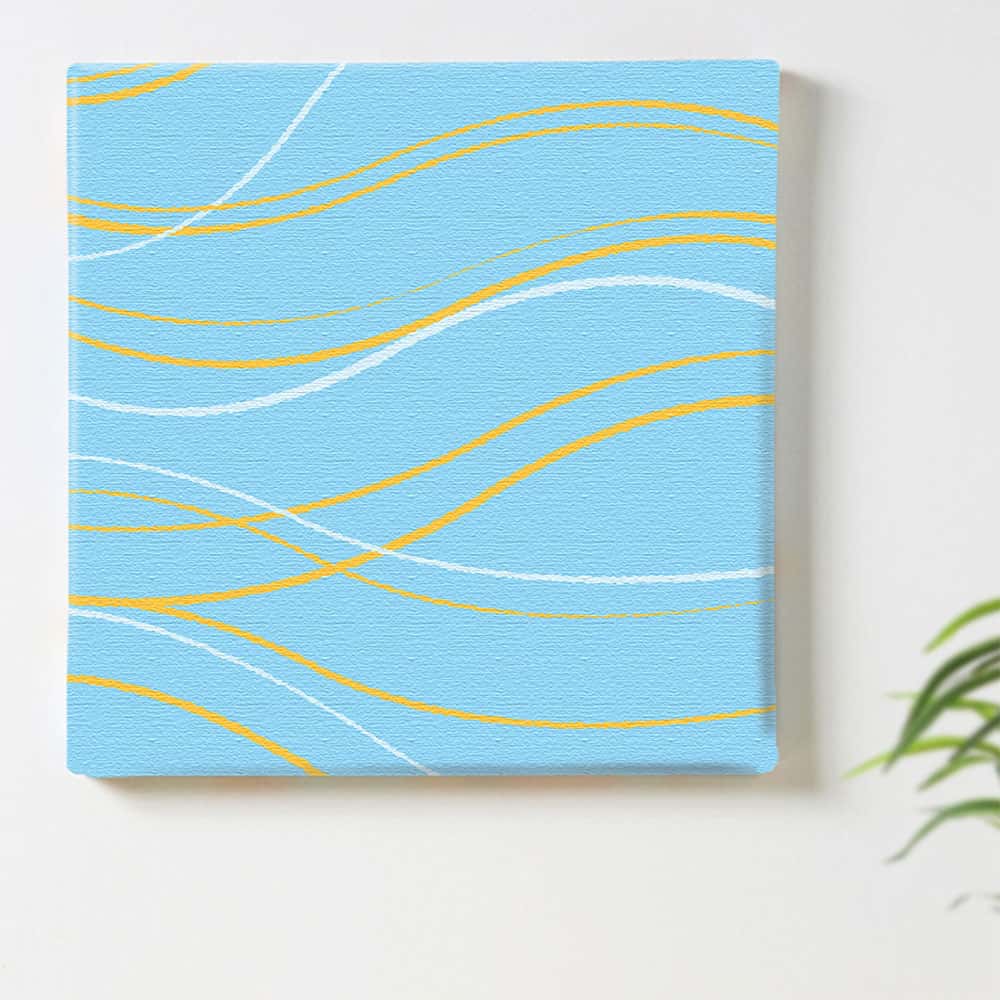 曲線 シンプル パステルのインテリア用アートパネル ファブリック パネル ポスター ボード 壁掛け アート 絵 おしゃれ インテリア 玄関 30cm×30cm Mサイズ 【返金保証】