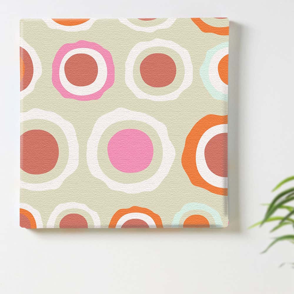 北欧 ドット 水玉のインテリア用アートパネル ファブリック パネル ポスター ボード 壁掛け アート 絵 おしゃれ インテリア 玄関 30cm×30cm Mサイズ 【返金保証】