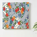 和 着物 花のインテリア用アートパネル ファブリック パネル ポスター ボード 壁掛け アート 絵 おしゃれ インテリア 玄関 30cm×30cm Mサイズ 【返金保証】