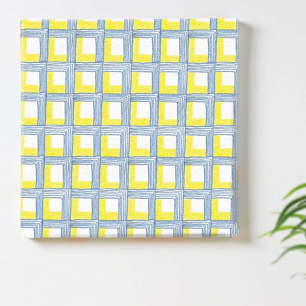 北欧 シンプル ブルーのインテリア用アートパネル ファブリック パネル ポスター ボード 壁掛け アート 絵 おしゃれ インテリア 玄関 30cm×30cm Mサイズ 【返品保証】