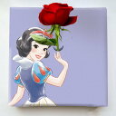 【レビューで10%OFFクーポン】【ギフト対応】【ディズニー】花瓶付き!一点一点受注してから真心こめて制作 ベルギー産キャンバス使用 白雪姫のIKEBANA 生...