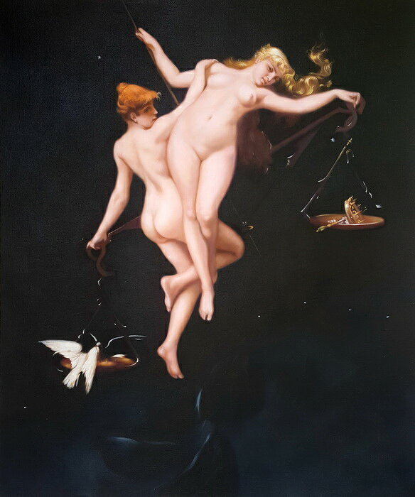Rakuten - 油絵 Falero Luis Ricardo_十二宮の天秤　MA2709