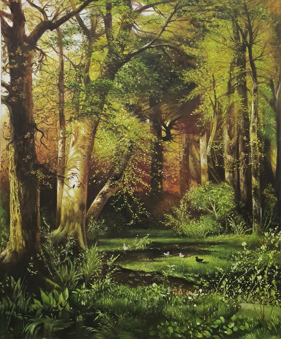 Rakuten - 油絵 Moran Thomas_ 森の風景 ma820