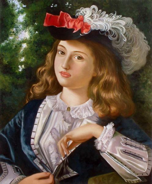 特価油絵 ソフィエ・アンダーソンの名作「春の美」　ma448