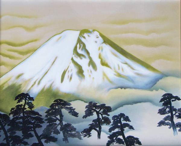 Mountains and Water - 漆絵　横山大観の名作_富士図　NH64