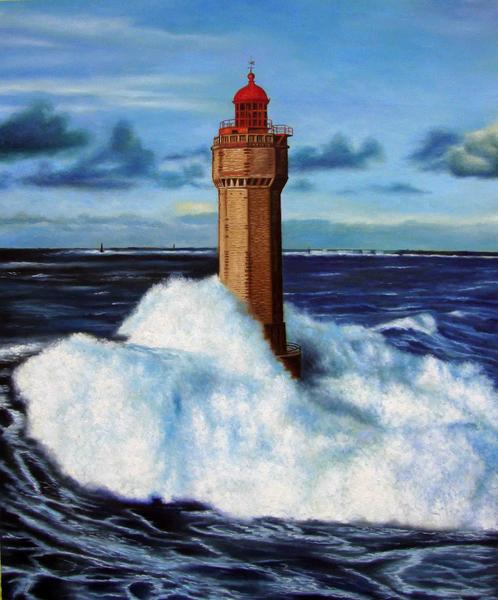 画家による油彩画です。　 絵画サイズはF12号（61x50cm）、油彩額付（額指定）。 額縁見本は、カテゴリーの額縁見本をご覧下さい。　 お気に入りの写真から、熟練した画家による絵画の受注制作を承っておりますので、お問い合わせ下さい。