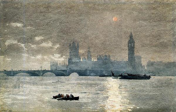 乐天商城 - 油絵 Homer Winslow_英国国会議事堂　MA681