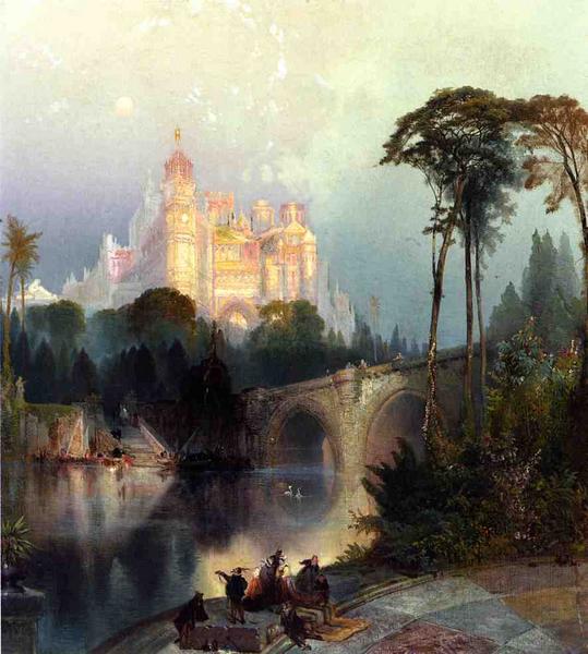 Rakuten - 油絵 Moran Thomas_ 風景　ma819