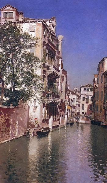 Rakuten - 油絵 Ortega Martin Rico Y_ San Giovane水路　MA875