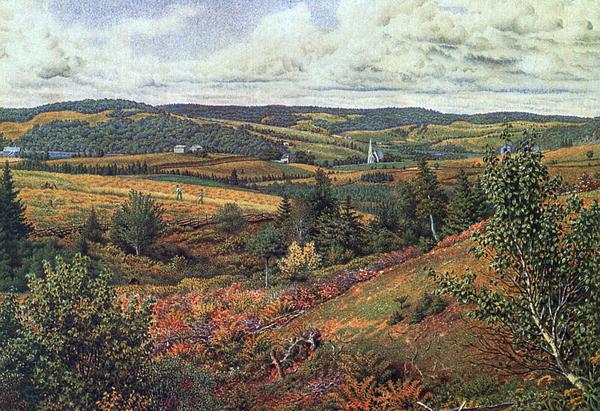樂天商城 - 油絵 Richards William Trost_ 秋の風景　MA922