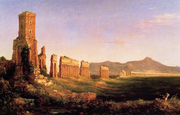 Rakuten - 油絵 Thomas Cole_ ローマ近郊の古代水道　MA997