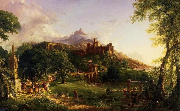 乐天商城 - 油絵 Thomas Cole_ 出陣　MA1011