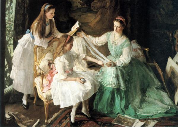 乐天商城 - 油絵 George Harcourt_からんだ糸　MA1102