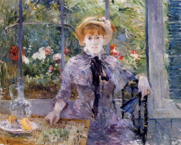 油絵 Morisot Berthe_ランチの後で　MA1135
