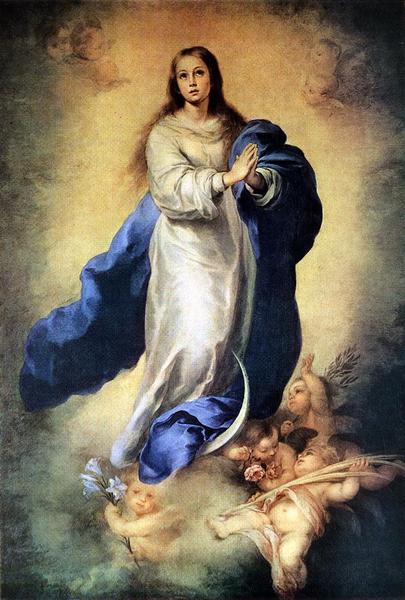 Religious - 油絵 Murillo Bartolome Esteban_聖母受胎　MA1143
