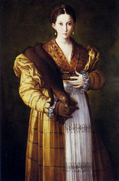 油絵 Parmigianino_若い女性の肖像　MA1148