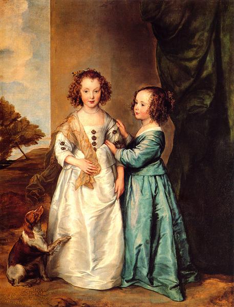 Rakuten - 油絵 Sir Antony van Dyck_二人の少女の肖像　ma1174