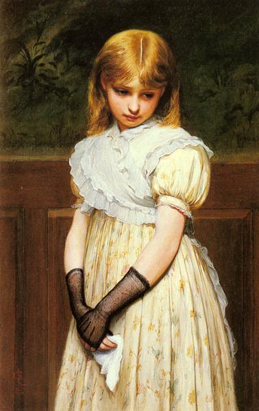 Rakuten - 油絵 Lidderdale Charles Sillem_若い女性の肖像　ma1226