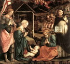 油絵 フィリッポ・リッピ_聖人の崇拝 MA1231