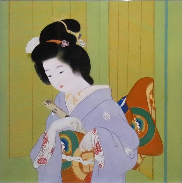Rakuten - 特価漆絵　上村松園の名作_舞仕度・部分　NH224P