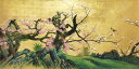 漆絵 狩野山楽の名作「紅梅図」 nh227