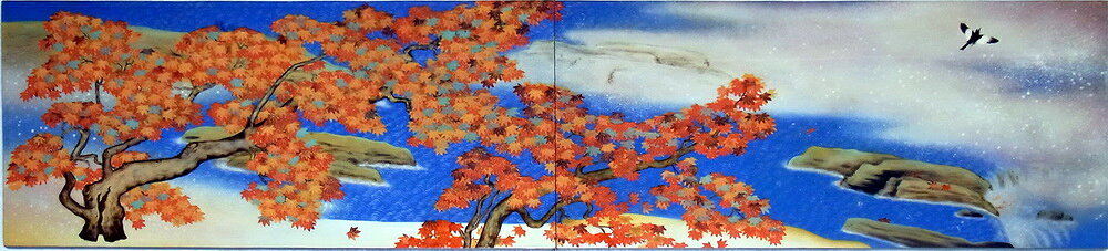 樂天商城 - 漆絵　横山大観の名作_紅葉　NH87