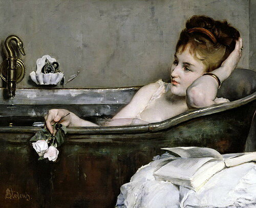 Rakuten - 油絵 Alfred Stevens_入浴　ma1456
