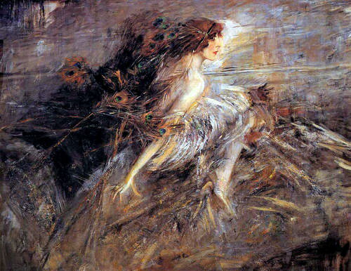 乐天商城 - 油絵 Giovanni Boldini_ Marquise夫人　MA1535