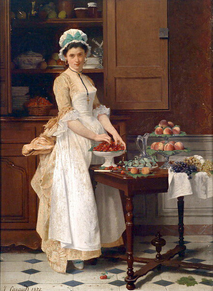 Rakuten - 油絵 Joseph Caraud_ メイド　MA1583