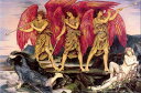 油絵 Evelyn de Morgan_ 夜明けの勝利 MA1696