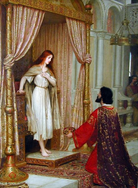Rakuten - 油絵 Edmund Blair Leighton_ コフェチュア王と乞食の娘　MA1728