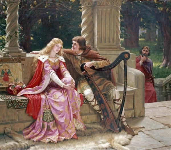 樂天商城 - 油絵 Edmund Blair Leighton_ トリスタンとイゾルデ　MA1729