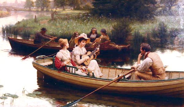 Rakuten - 油絵 Edmund Blair Leighton_ 悲しみと歌　ma1742