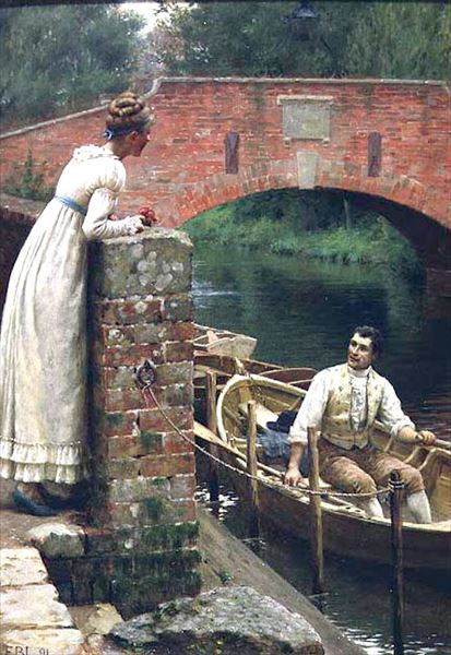 樂天商城 - 油絵 Edmund Blair Leighton_ 別れの挨拶　ma1743
