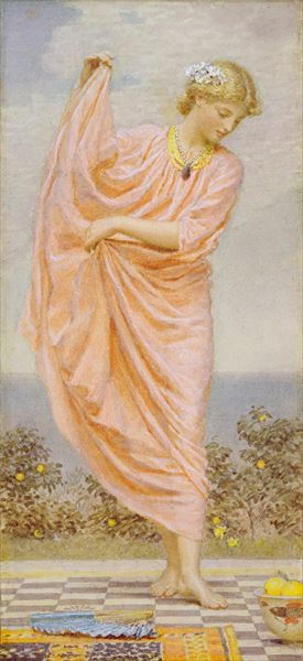 乐天商城 - 油絵 Albert Joseph Moore - オレンジカラー　MA1770