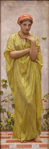 Rakuten - 油絵 Albert Joseph Moore - 緑色の蝶　ma1771