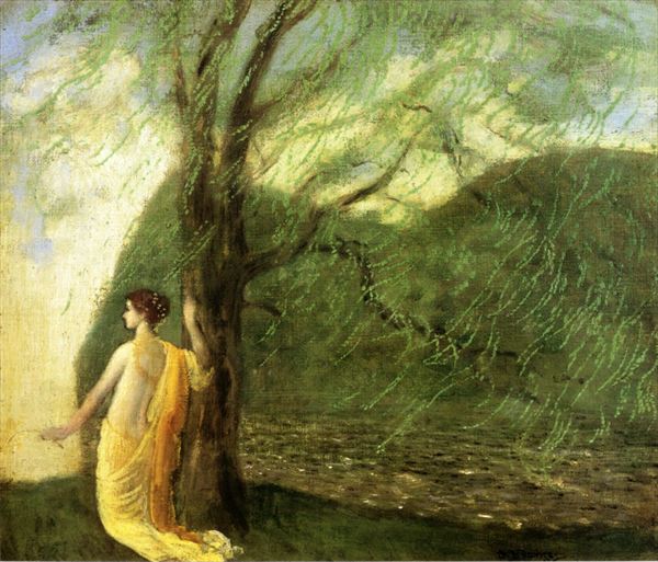 油絵 Arthur Bowen Davies_ ペルセポネの神話 MA1832