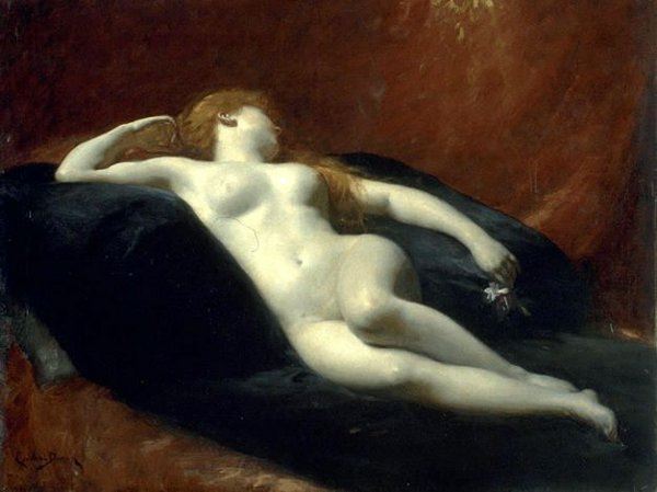 油絵 Carolus Duran_ダナエ MA1878