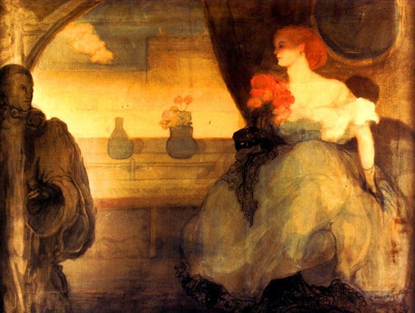 Rakuten - 油絵 Charles Conder_初めてのダンス ma1887