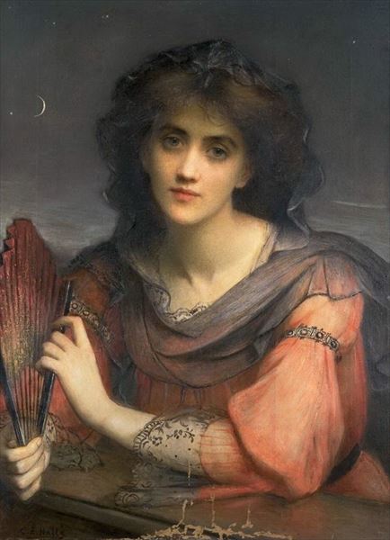 Rakuten - 油絵 Charles Edward Halle;_月の女神・ルナ　ma1892