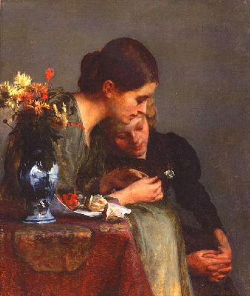 乐天商城 - 油絵 Charles Frederick Ulrich_花　MA1895